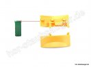  Gelbe Verschlussklappe für Filterkassette, geeignet für Vorwerk Kobold 121